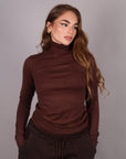 Collo alto basic Brown