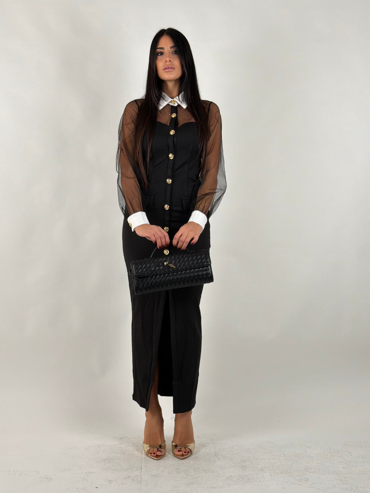 Dress midi selen nero