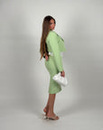 Giacca Crop Rosy verde