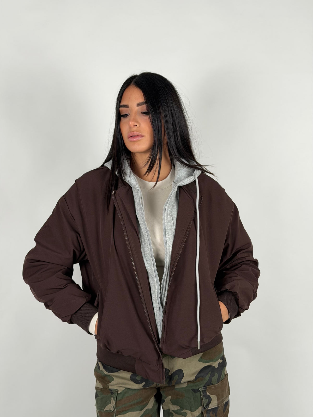 Bomber Sporty brown