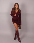 Dress giacca bordeaux