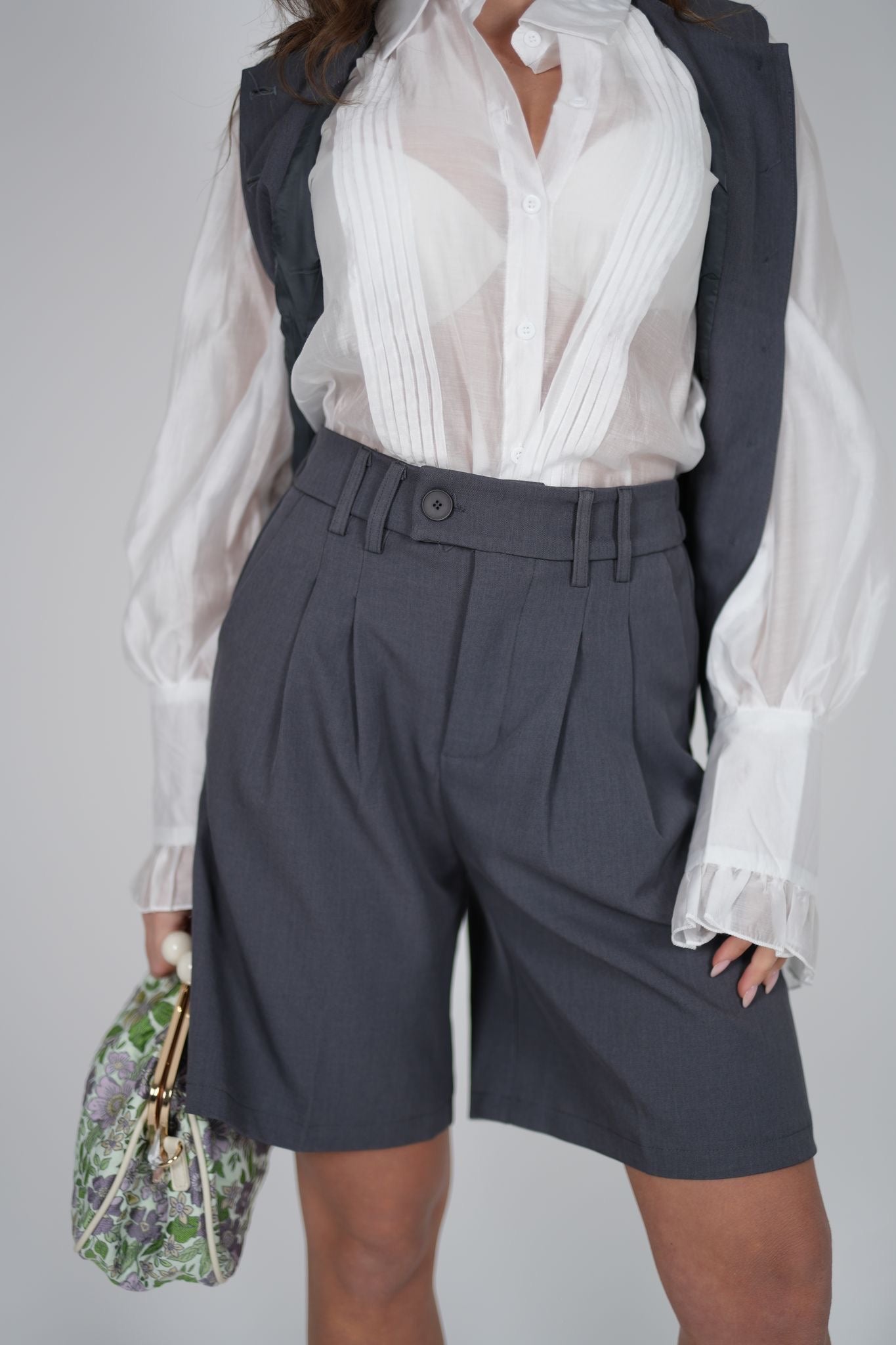 Camicia velata bianca