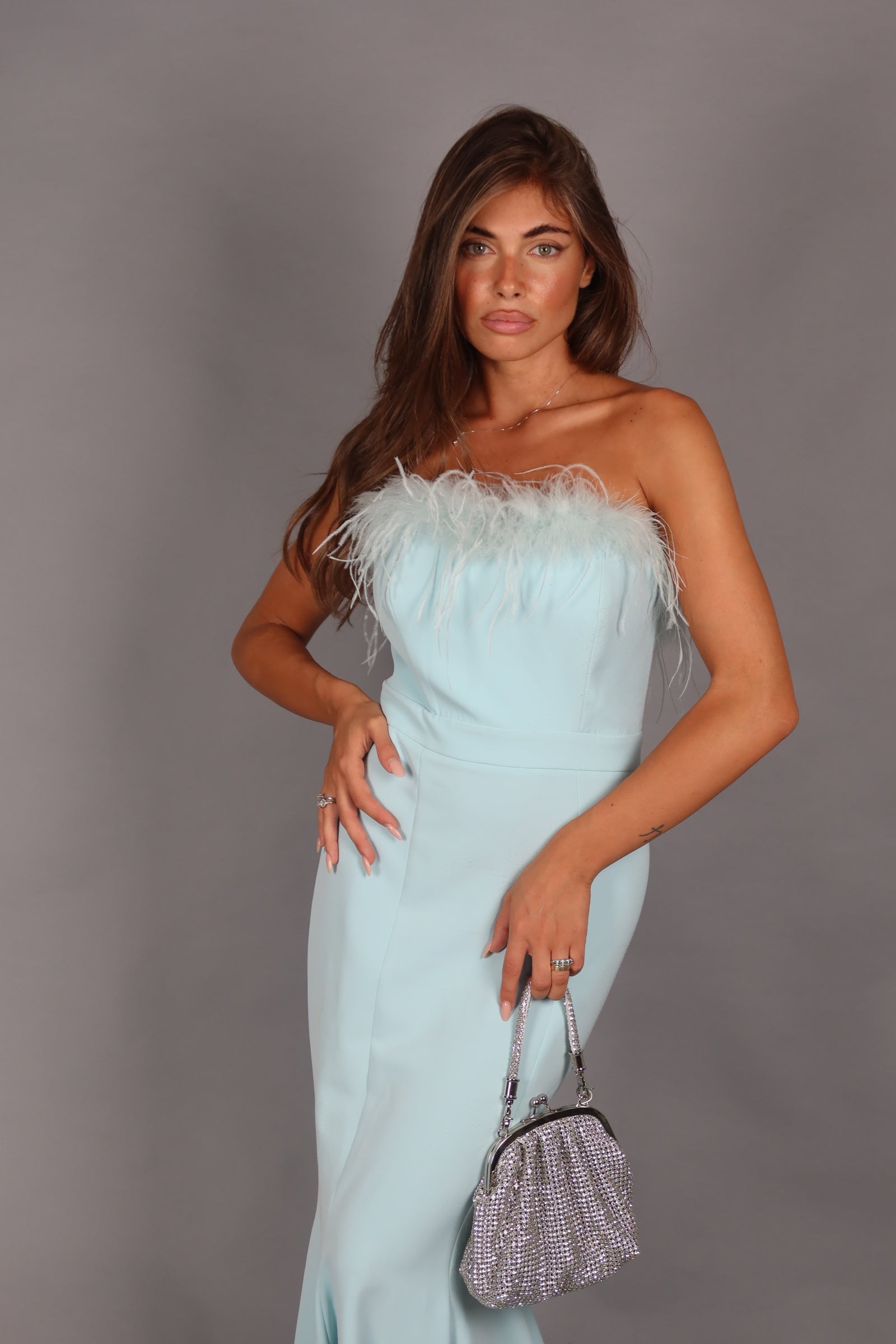 Siren dress polvere