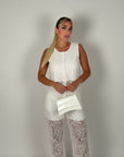 Coordinato melody in pizzo bianco