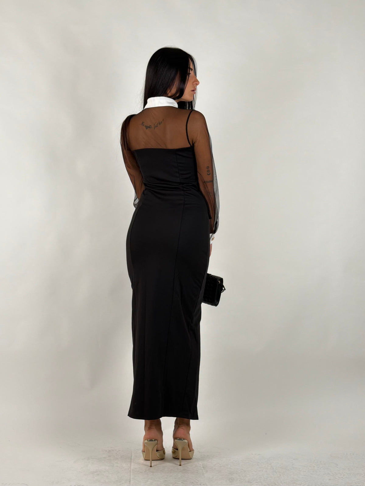 Dress midi selen nero