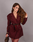 Blazer dress kira bordeaux