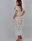 Dress chic White