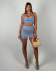 Coordinato Coachella azzurro