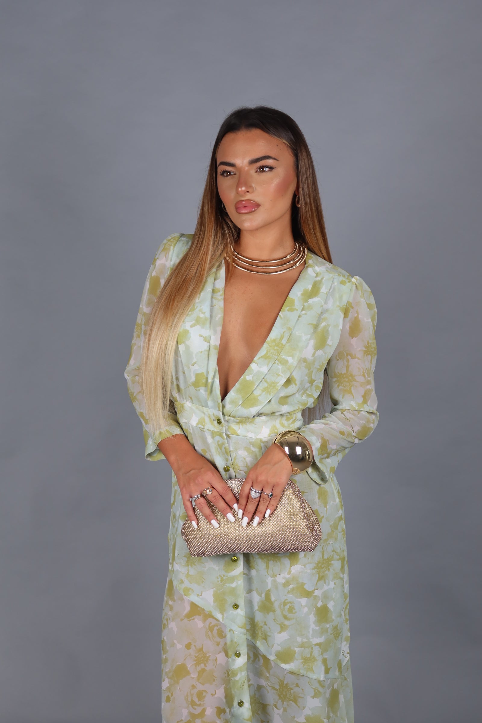 Julia dress green