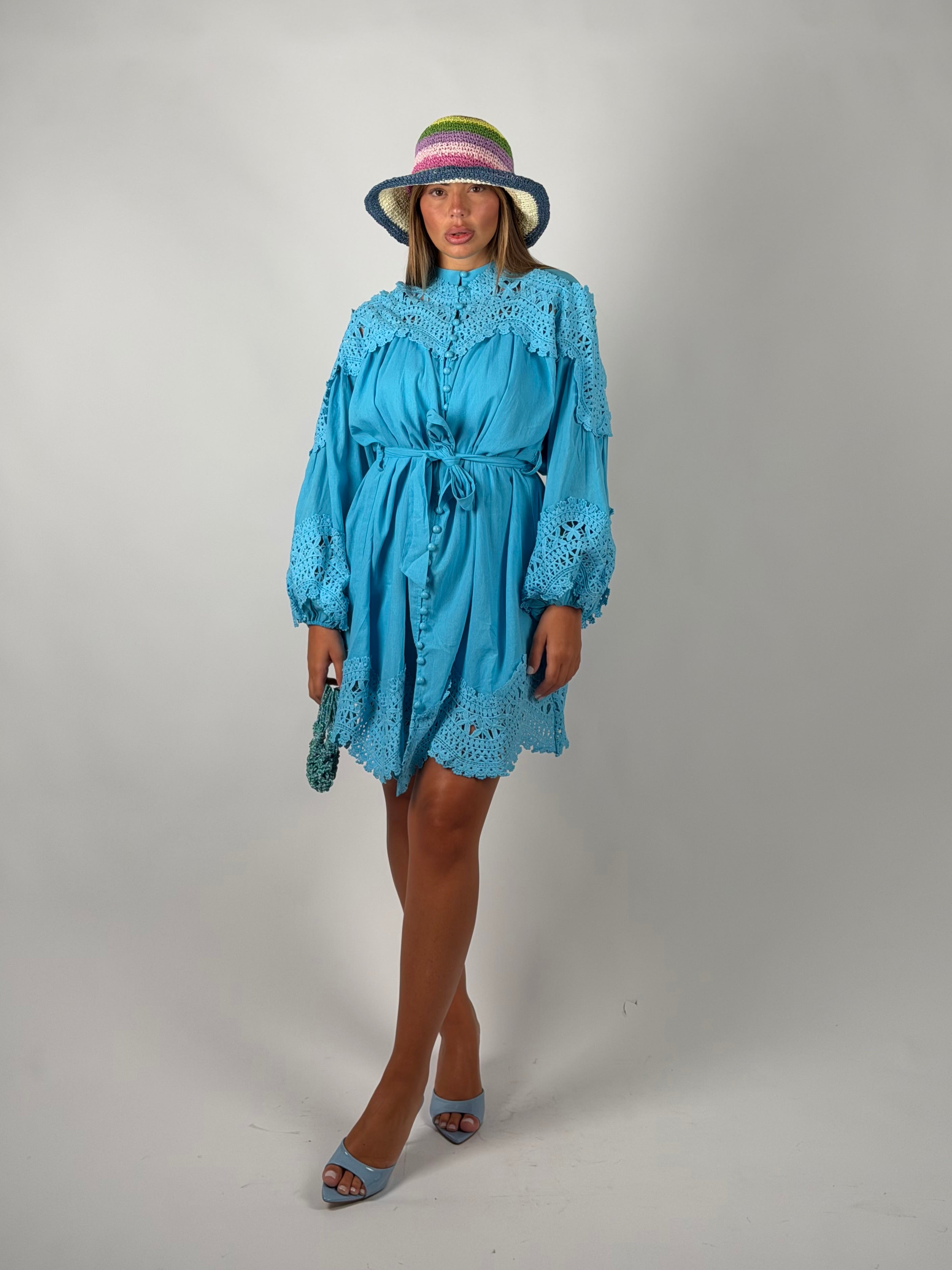 Mini dress Capri azzurro