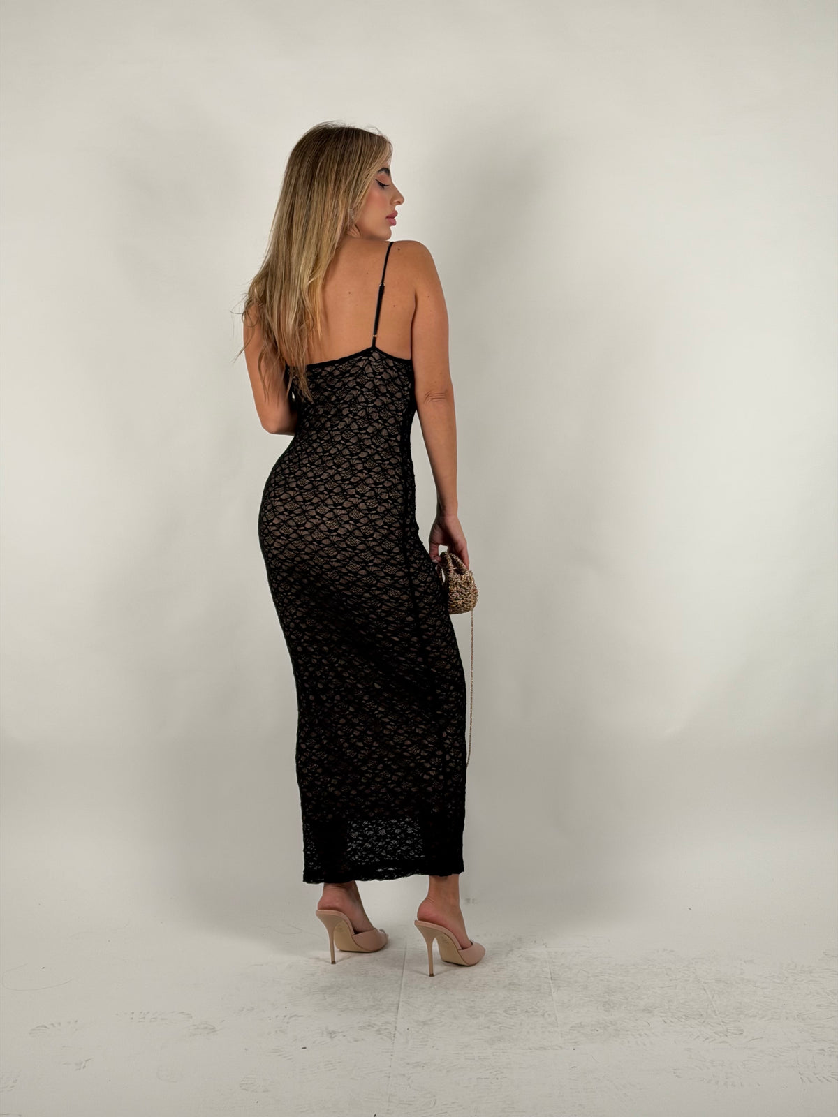 Tubino in pizzo nero