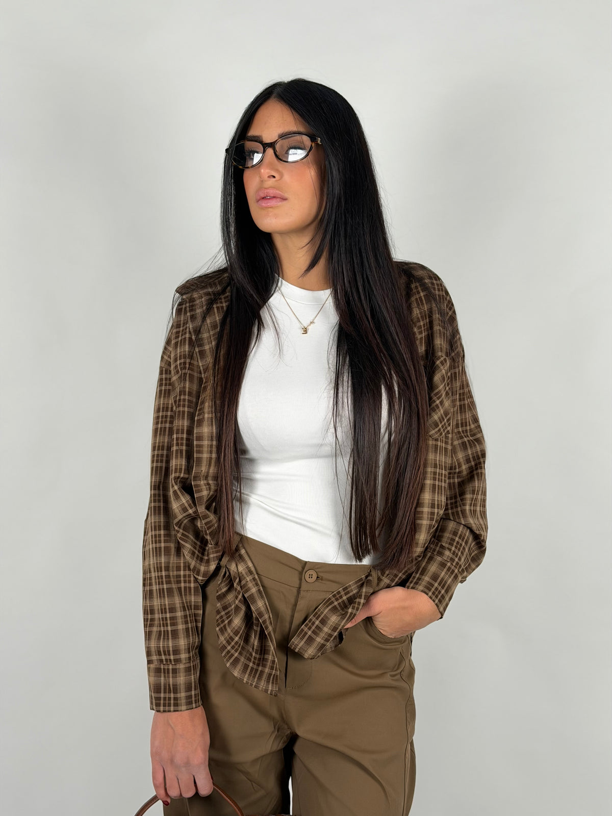 Pantalone balloon camel