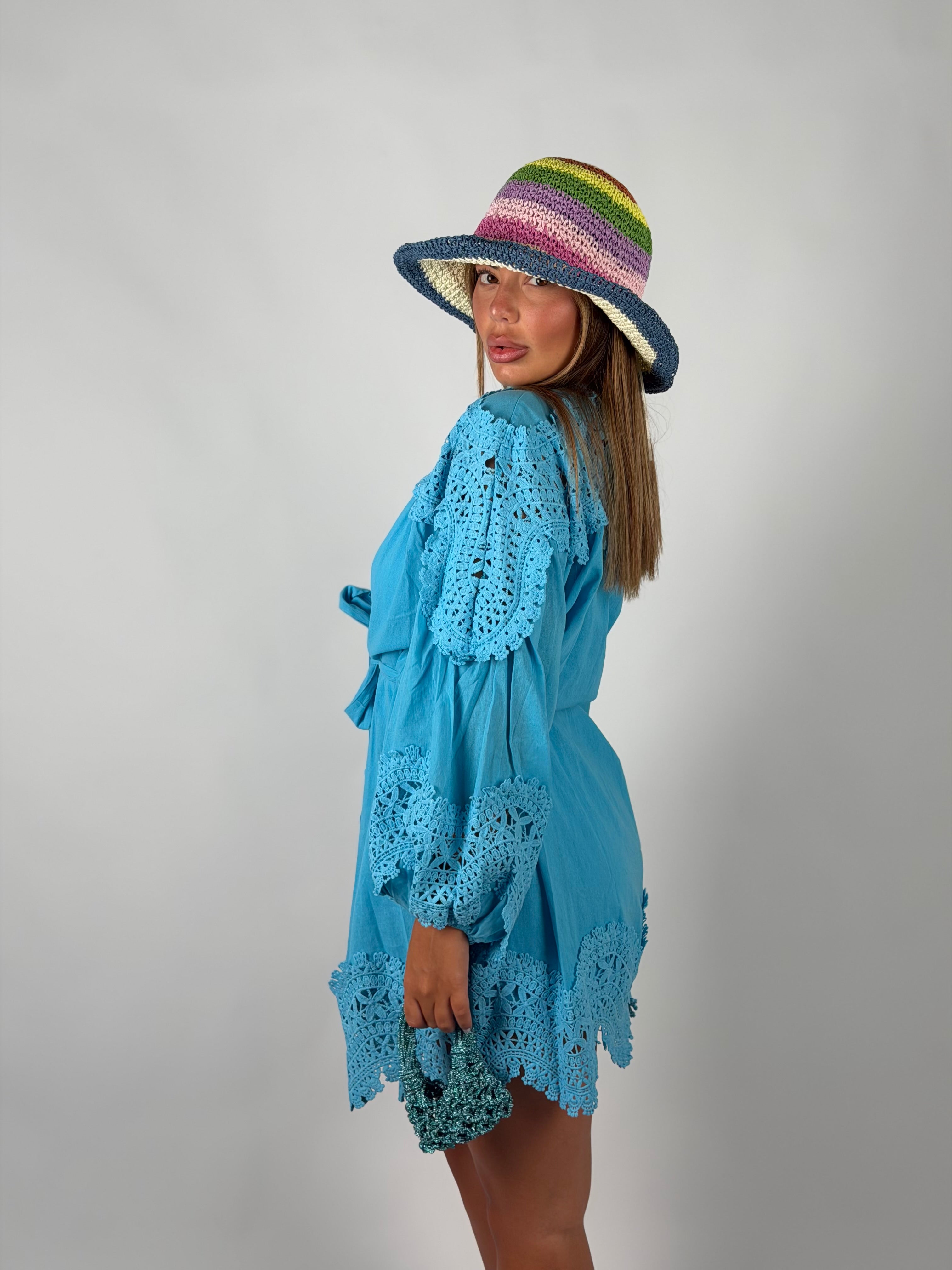 Mini dress Capri azzurro