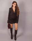 Dress giacca marrone