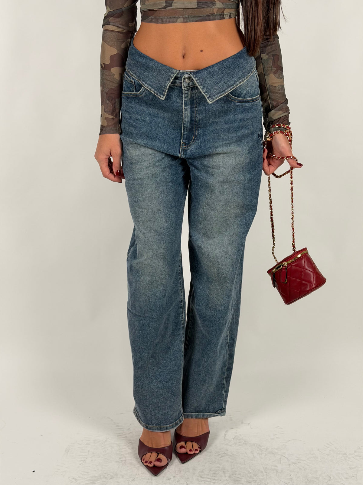 Jeans balloon wide