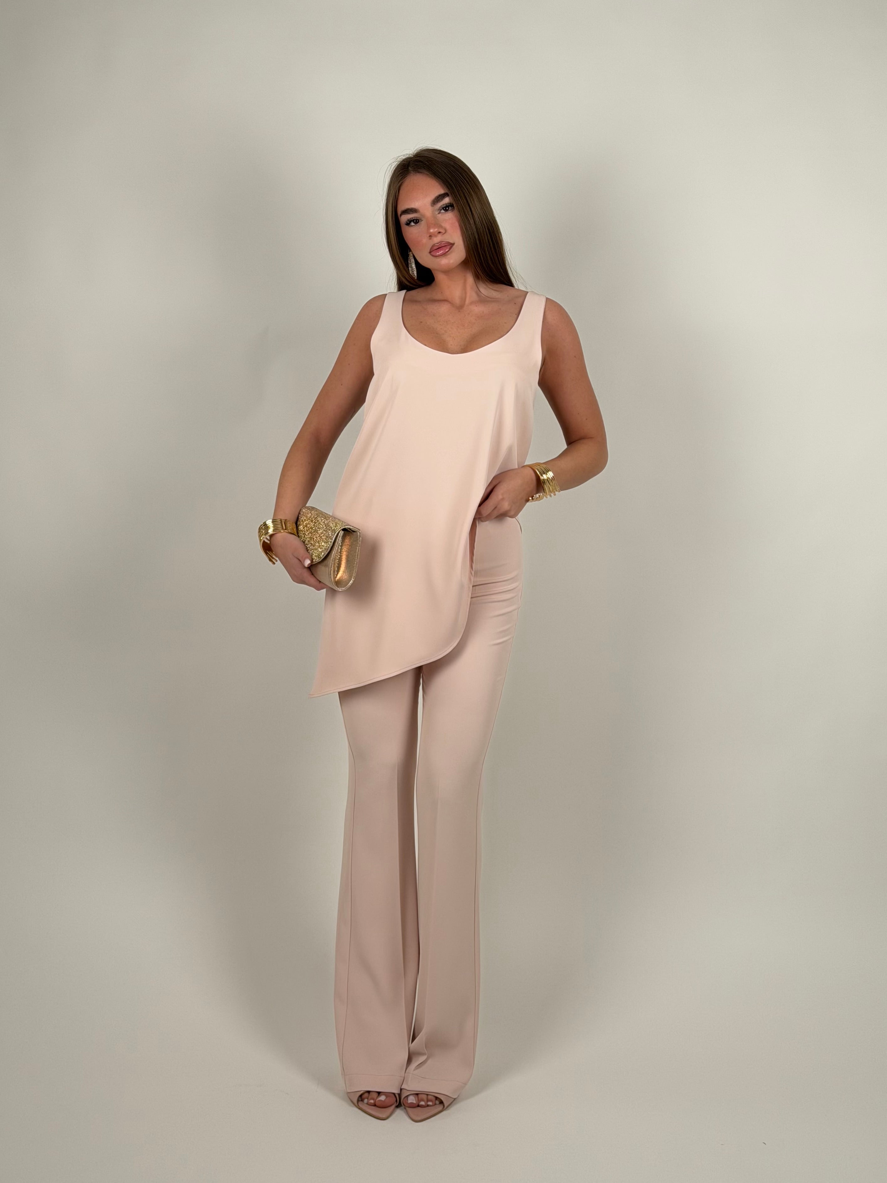 Blusa elsa rosa cipria