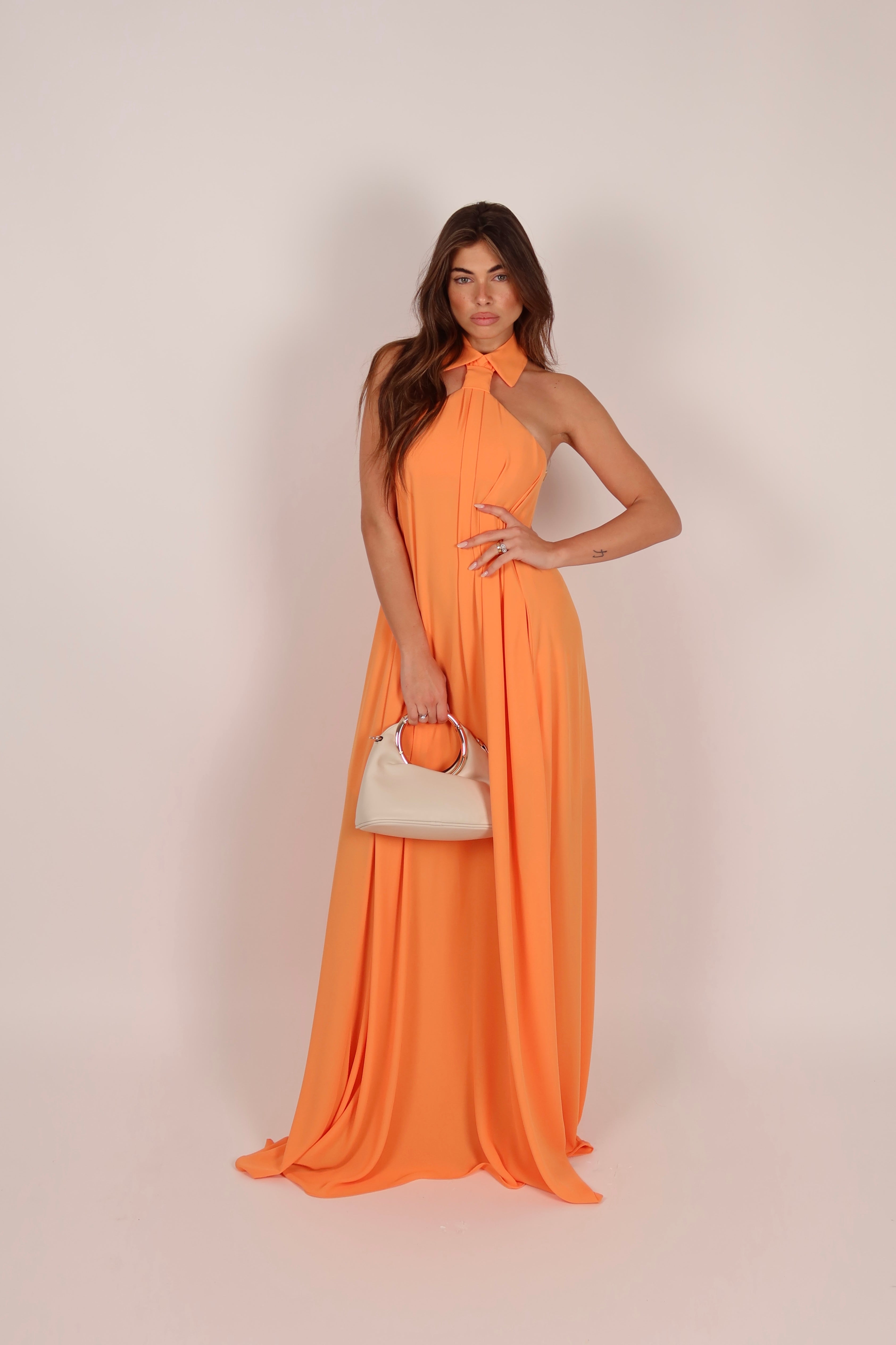 Necktie Dress orange
