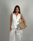 Pantalone Astrid bianco