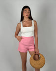 Shorts basic rosa barbie
