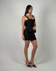 Mini dress bandage simply nero