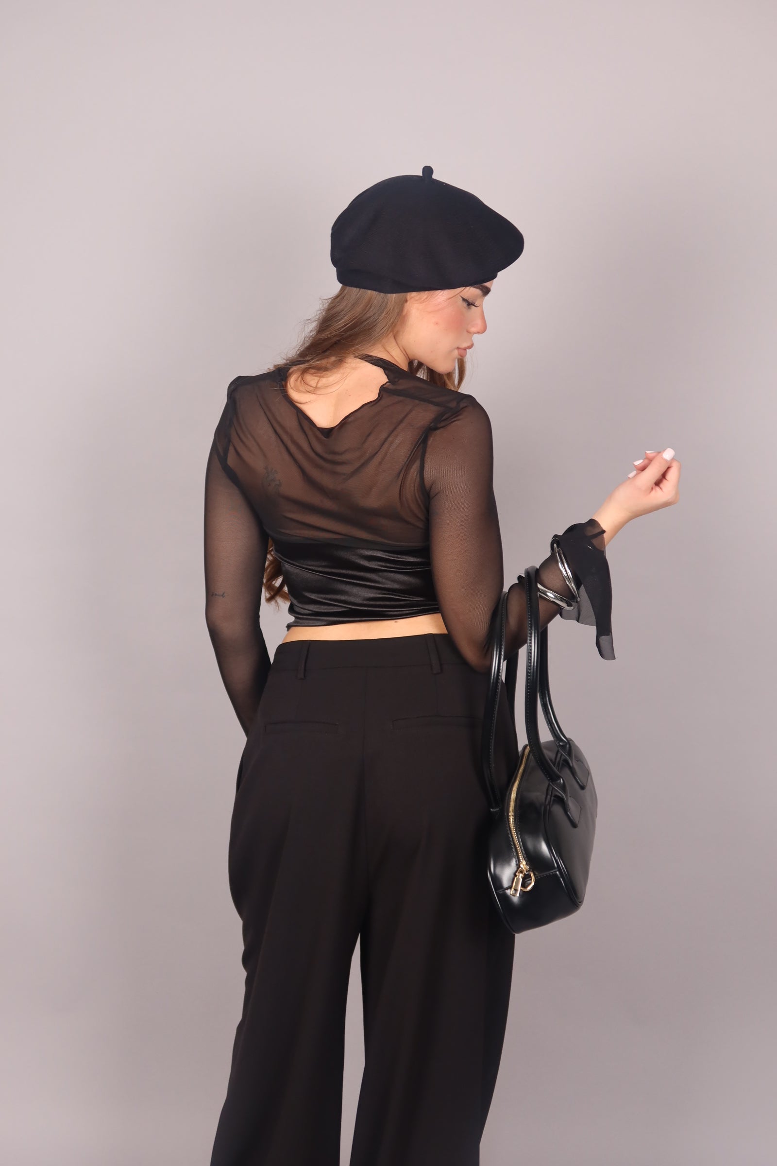 Pantalone palazzo nero