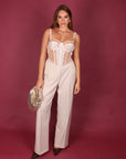 Corsetto nude/bianco