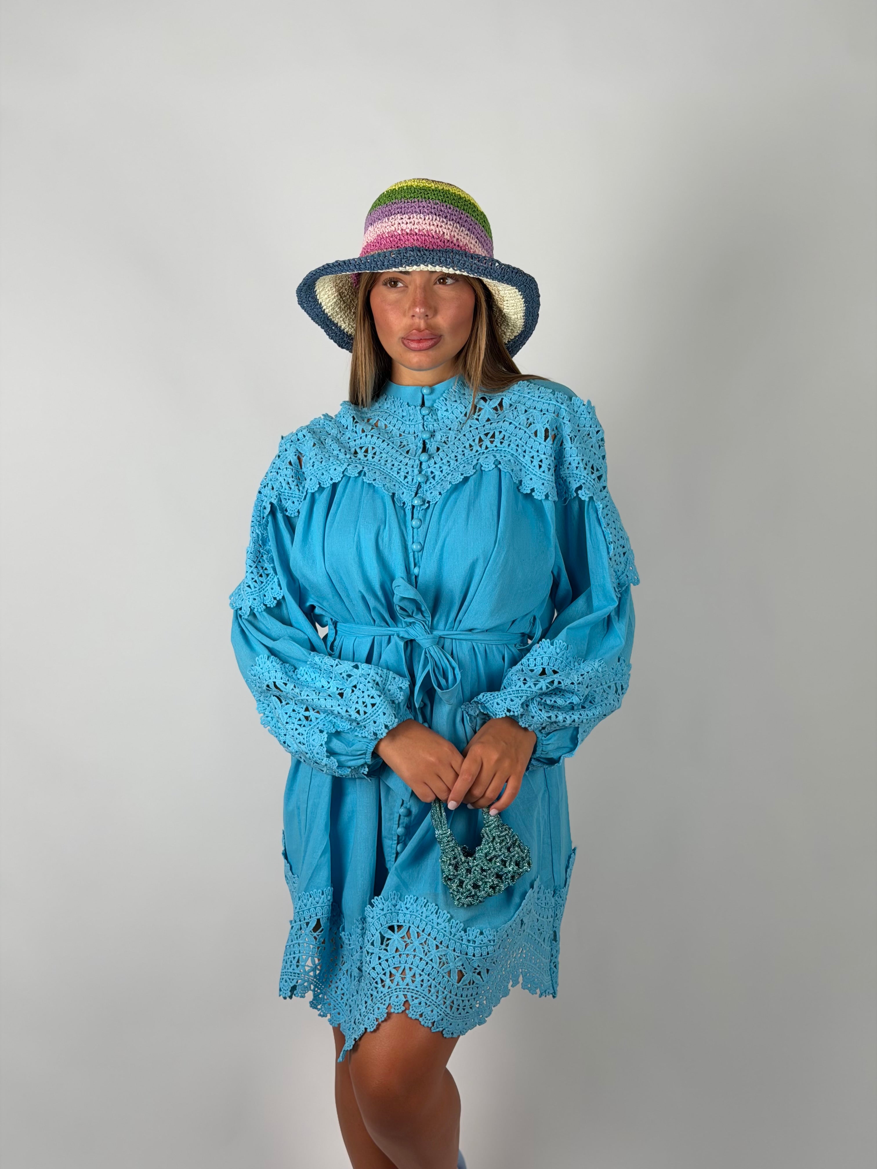 Mini dress Capri azzurro