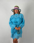 Mini dress Capri azzurro