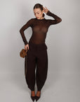 Pantalone Classic balloon brown