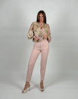 Pantalone skinny Rosy rosa