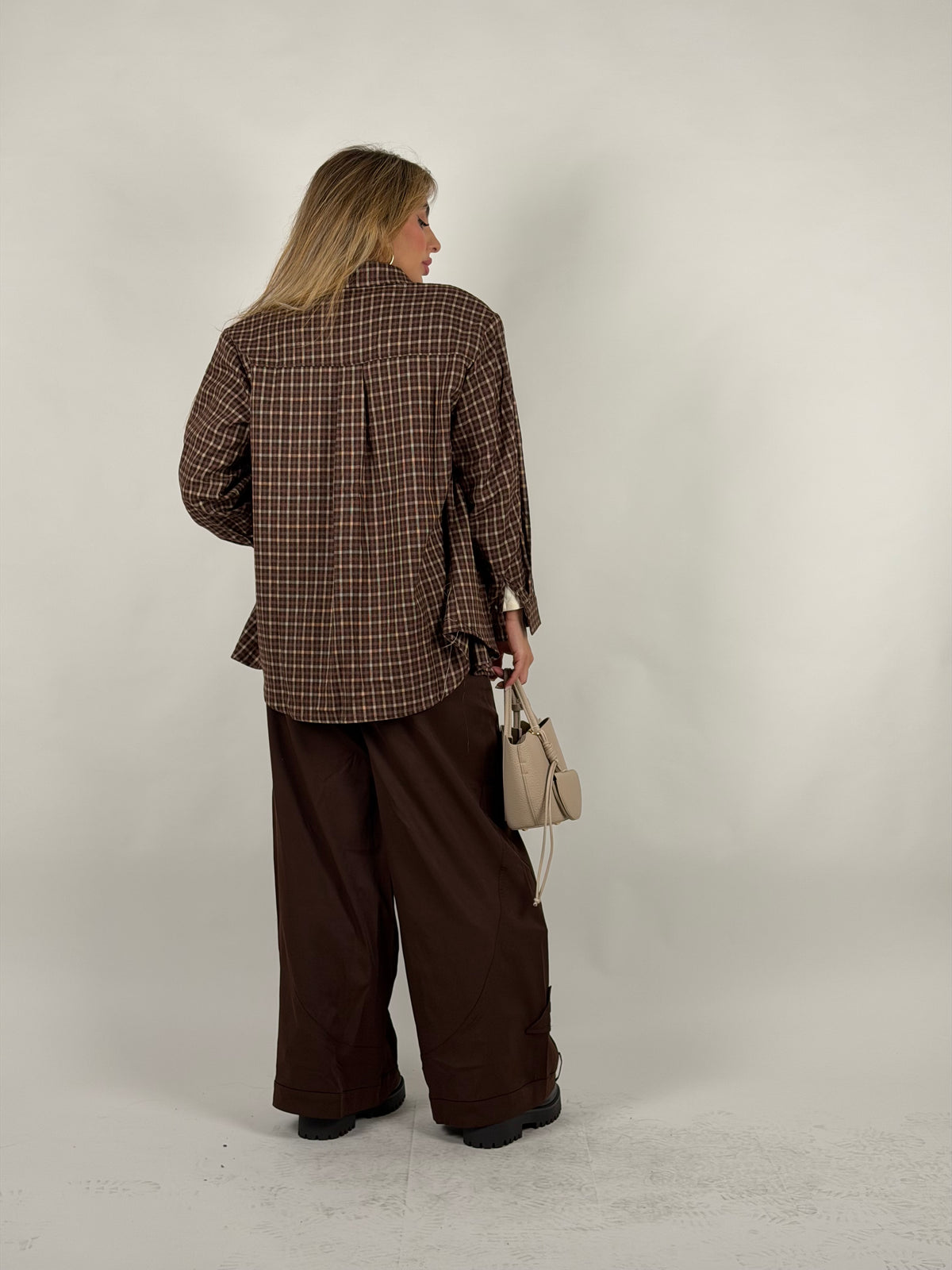 Pantalone balloon brown