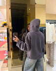 Felpa street style grigia
