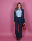 Pantalone blu navy