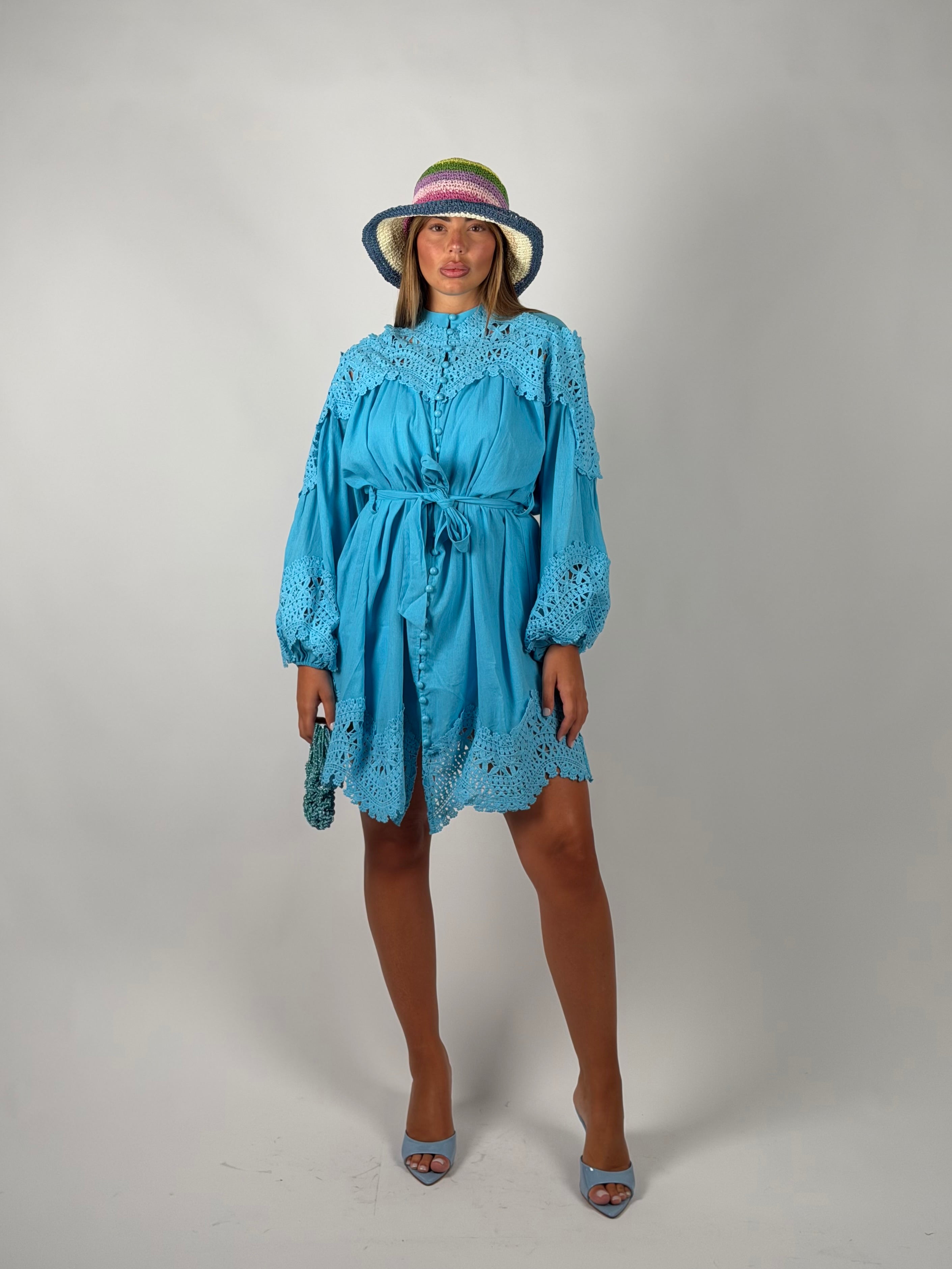Mini dress Capri azzurro
