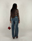 Jeans balloon wide