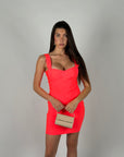 Mini dress bandage simply fluo