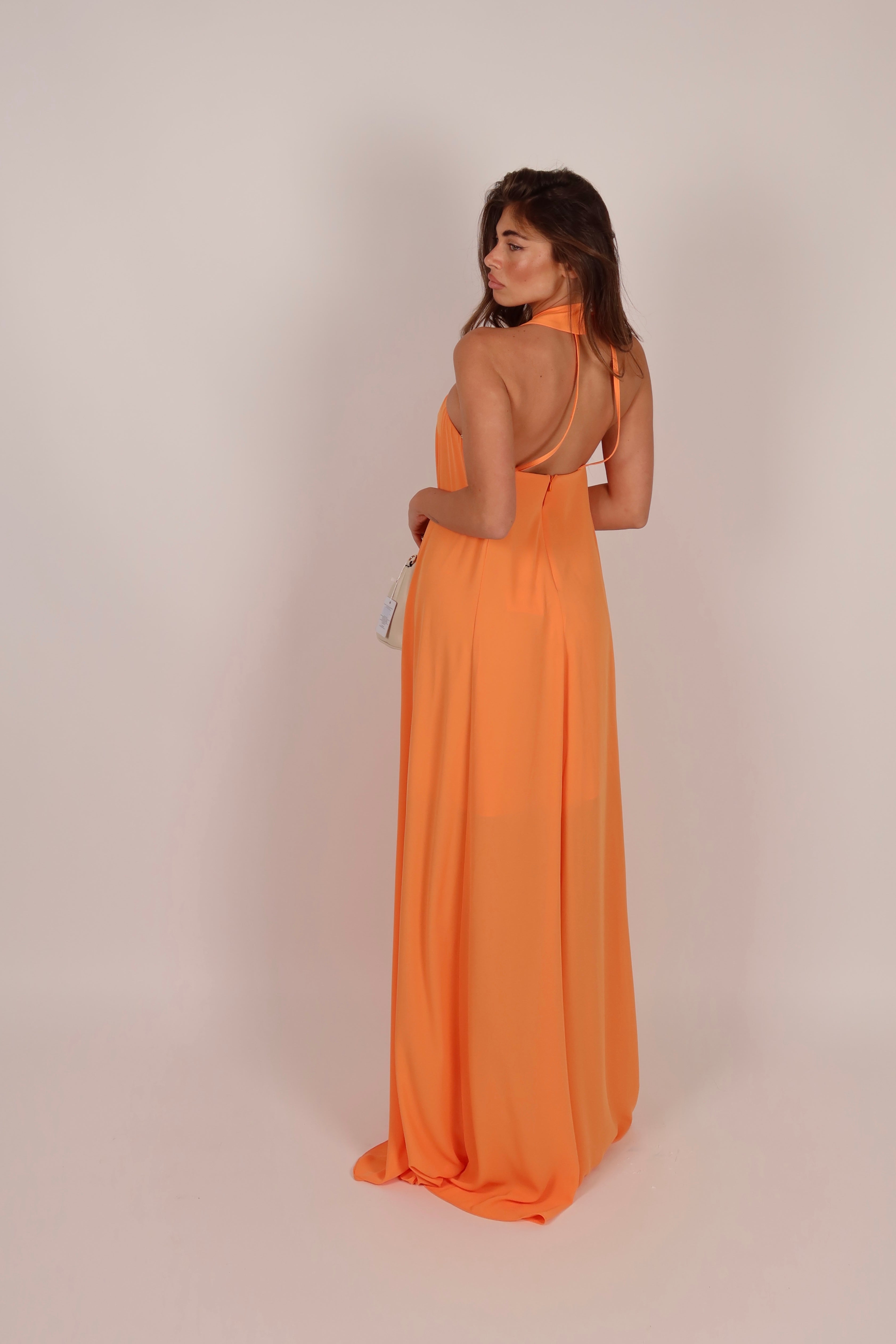 Necktie Dress orange