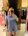 Jumpsuit over jeans