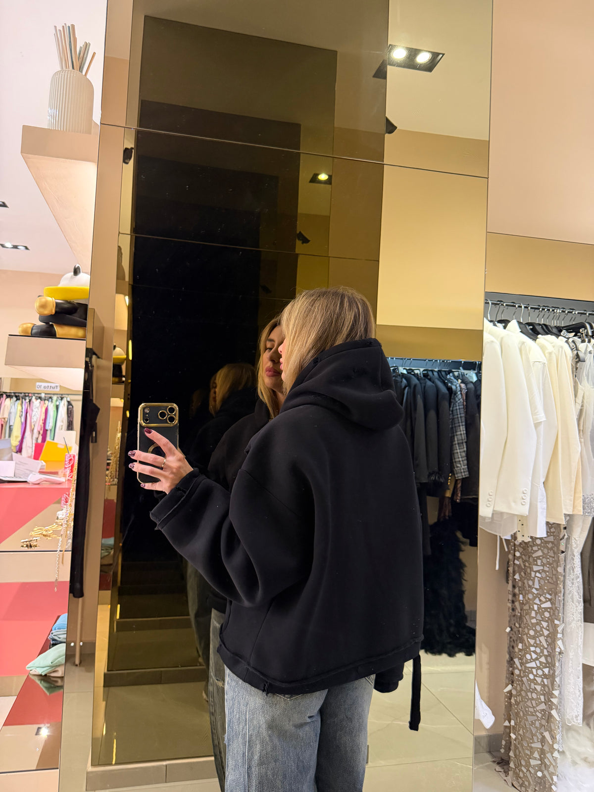 Felpa street style nera