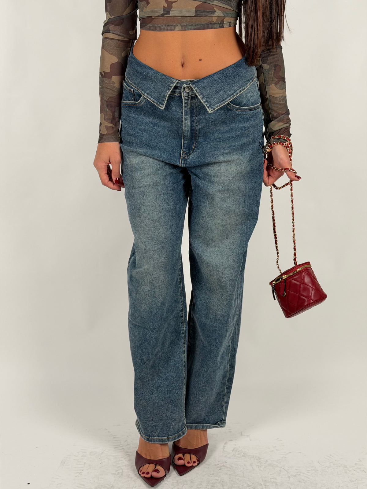 Jeans balloon wide