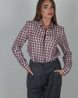 Camicia Federica bordeaux