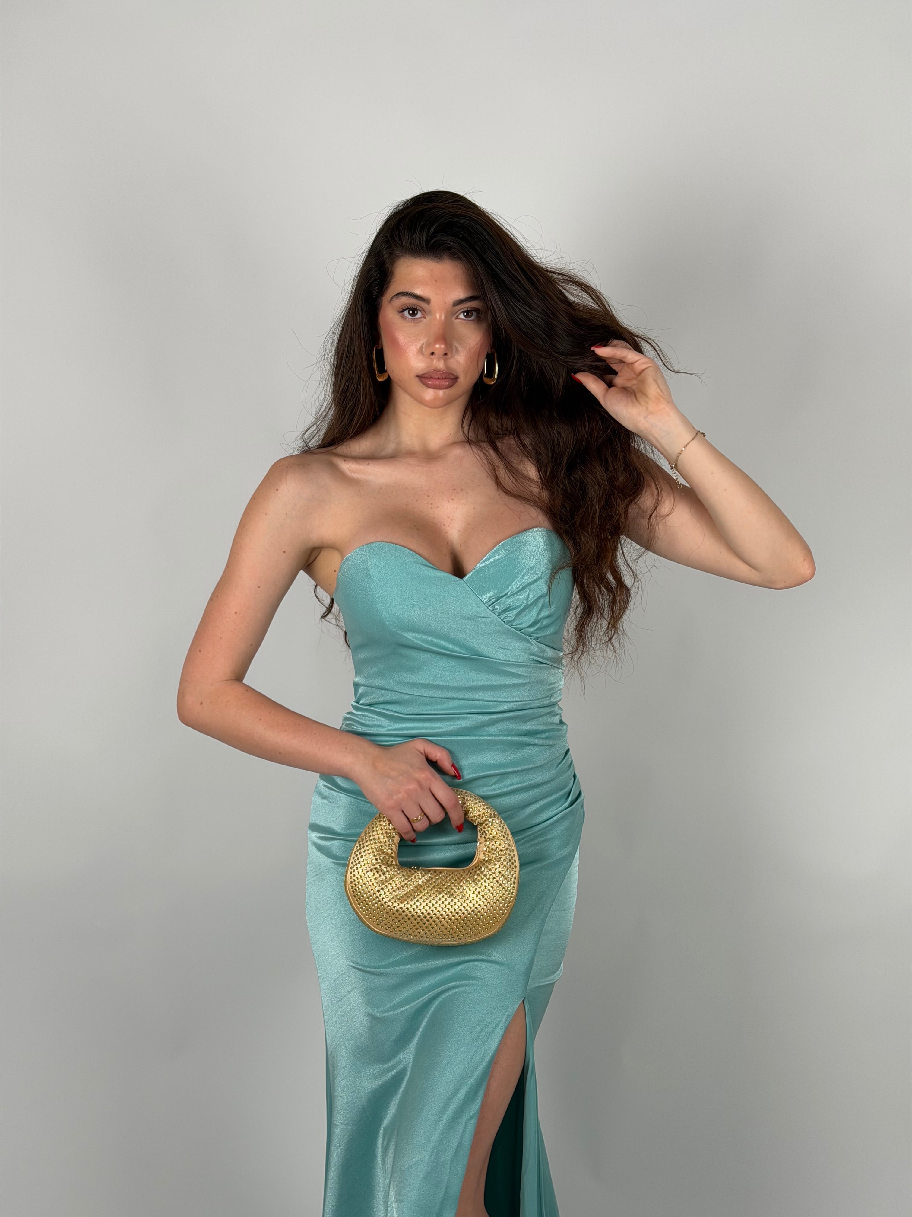 Dress Sofia verde tiffany