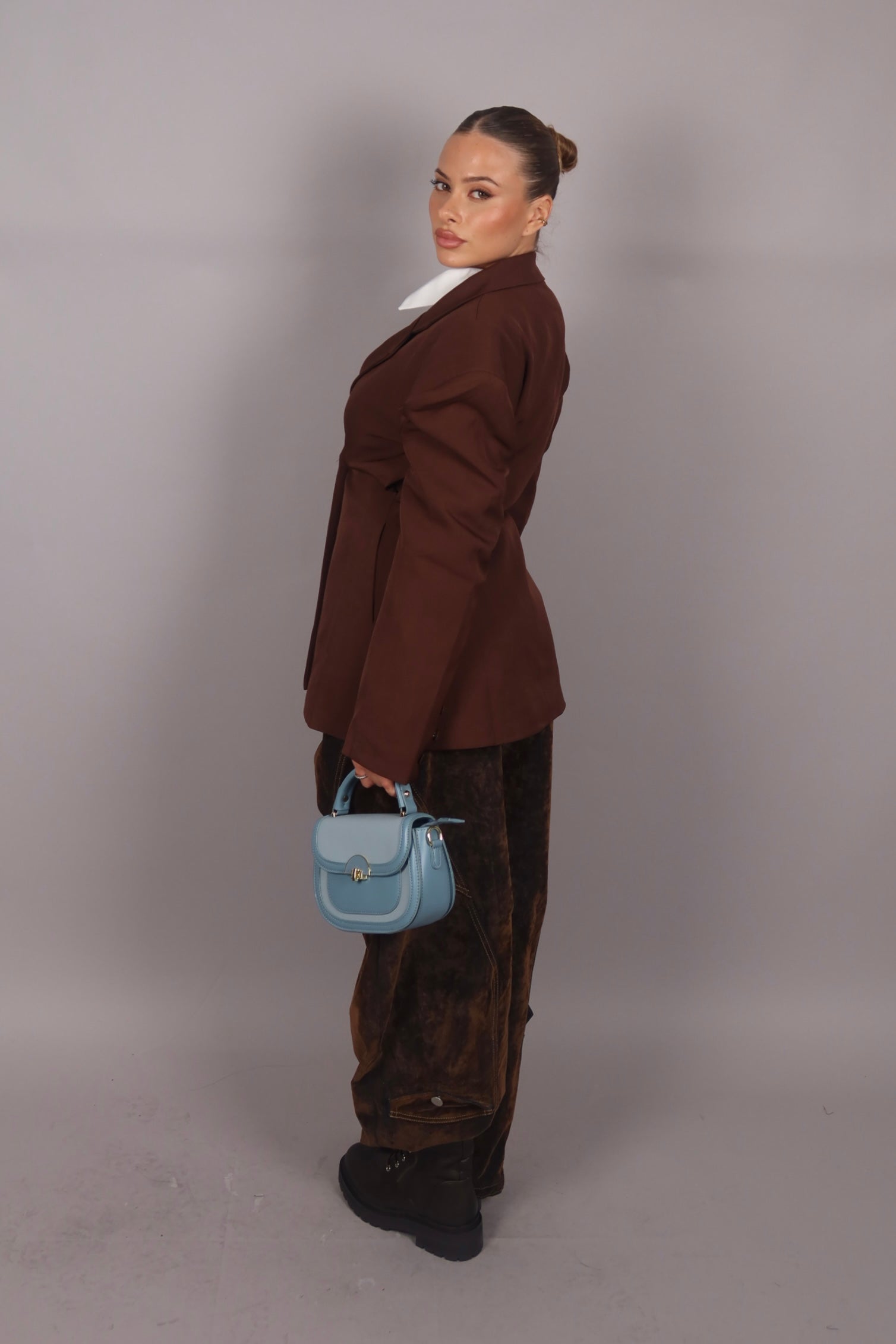 Giacca con spalline Brown