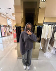 Felpa street style grigia