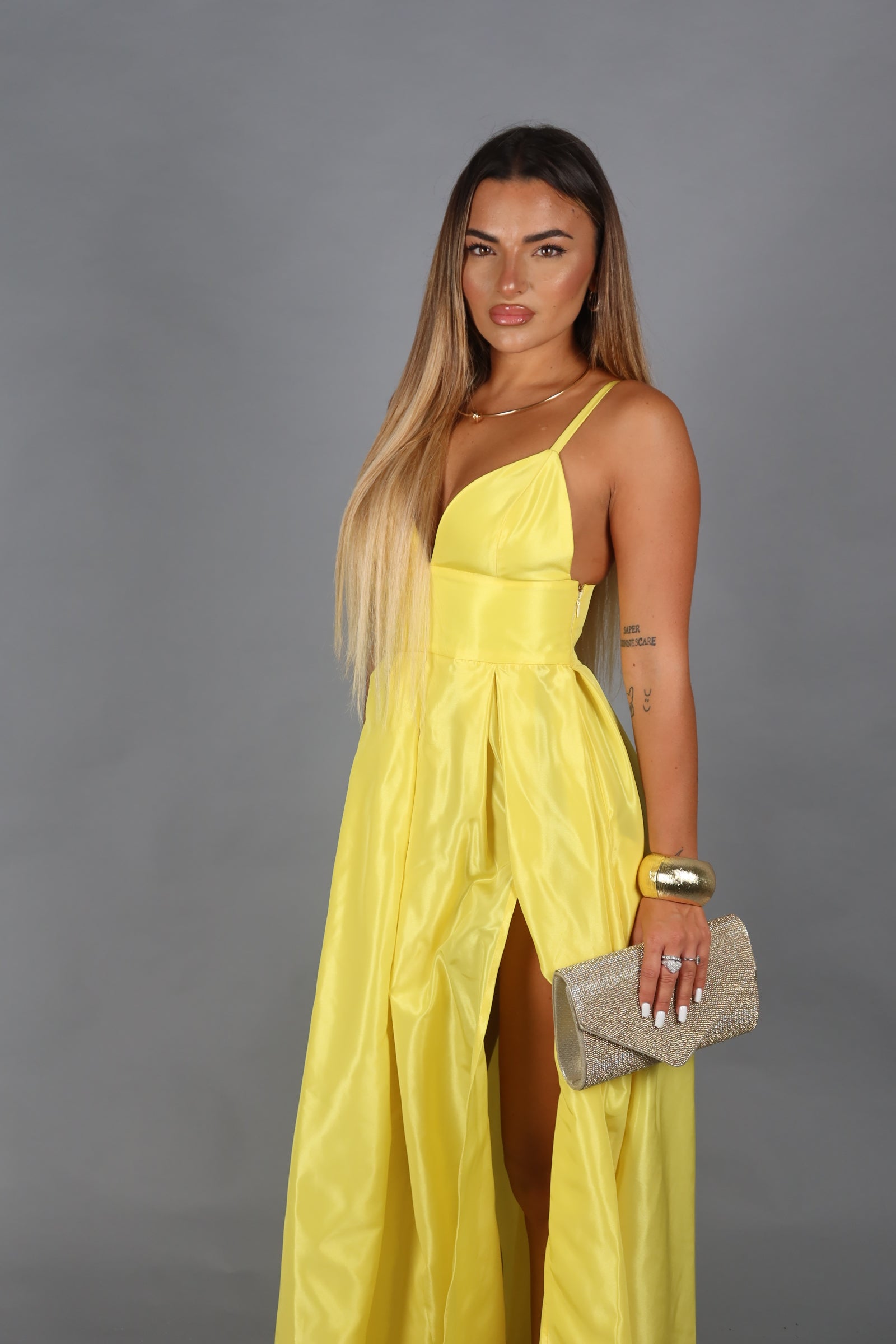 Carol dress giallo