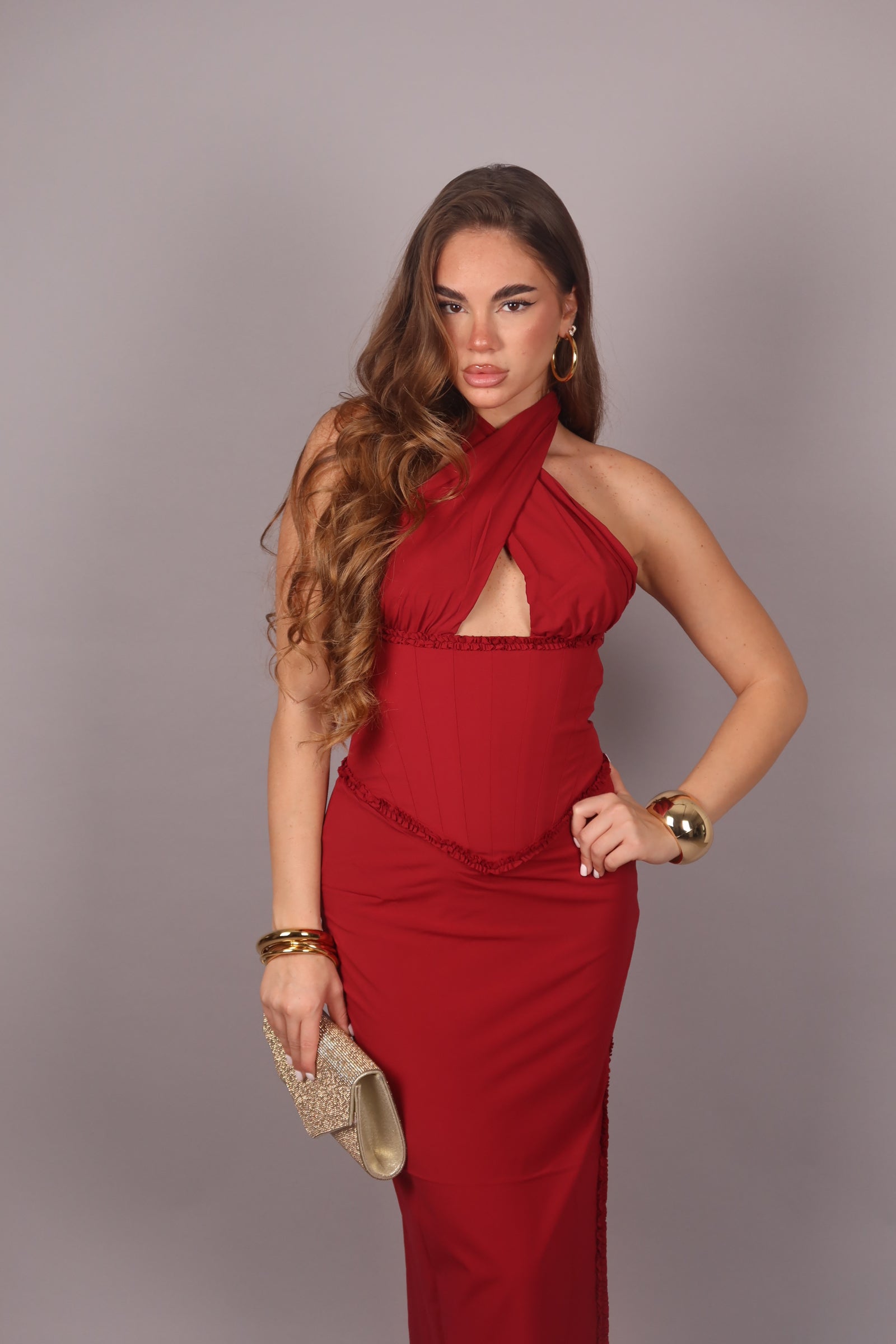 Dress Meredith bordeaux