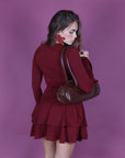 Mini dress Lola bordeaux