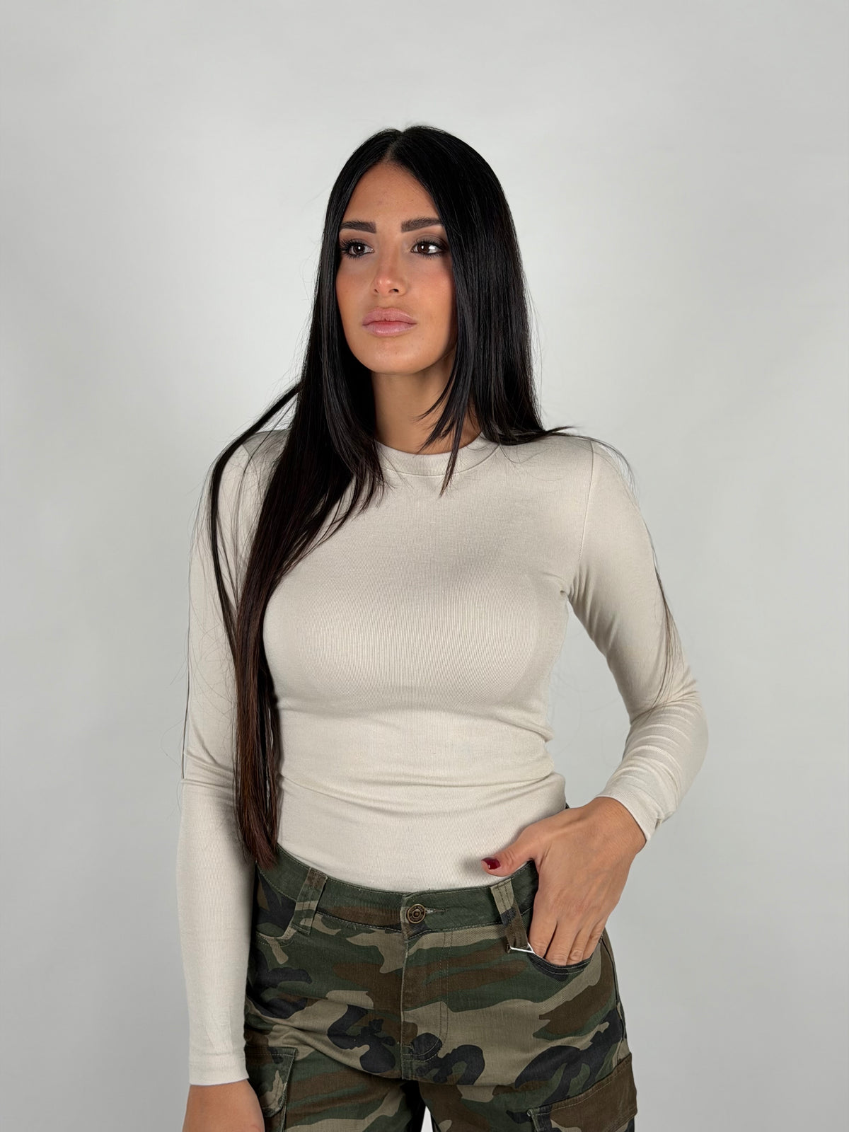 Maglia kristal panna