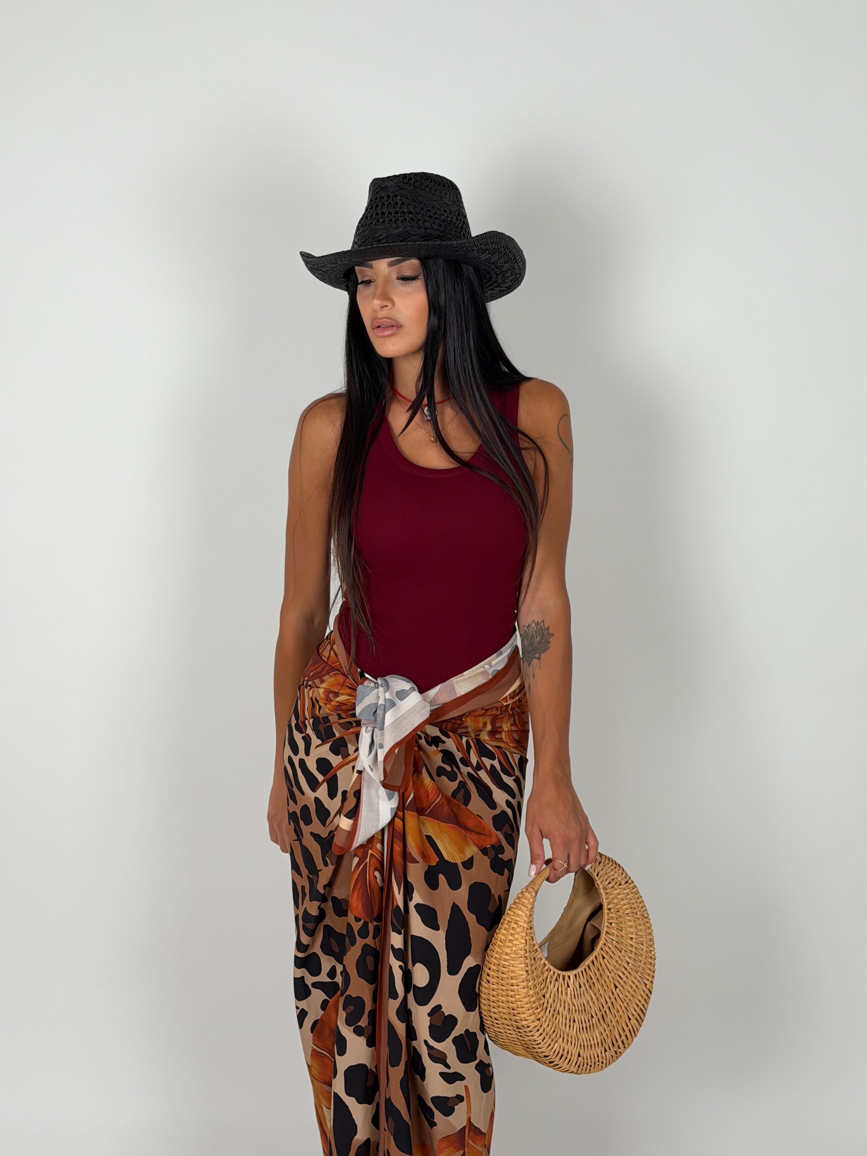 Gonna pareo fantasy animalier