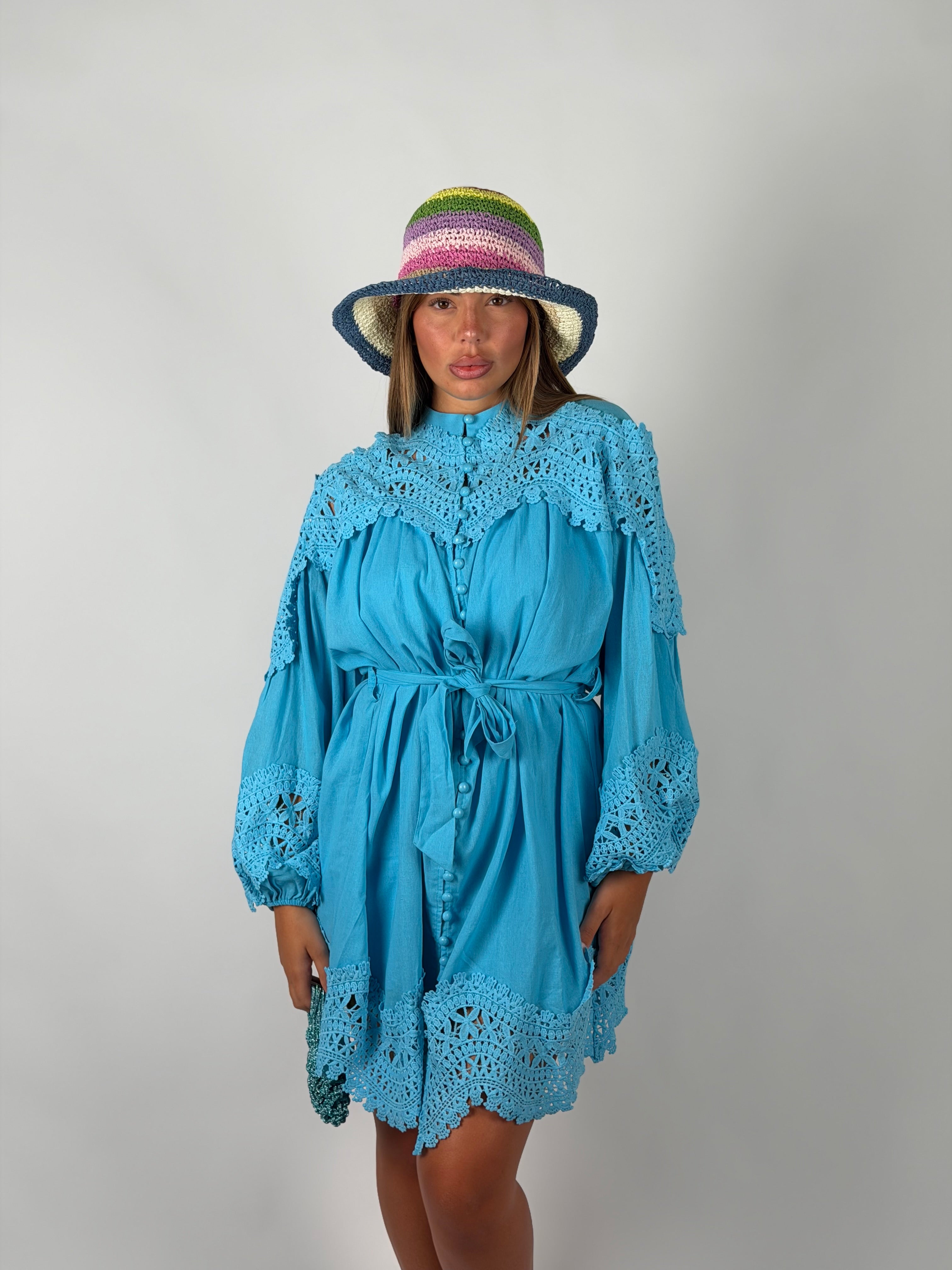Mini dress Capri azzurro